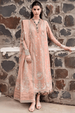 3 Piece Unstitched Heavy Embroidered Lawn Suit ( Heavy Embroidered Cotton Net Dupatta )QL-2785