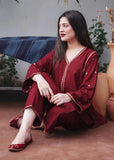 3 Piece Unstitched Heavy Embroidered Dhanak Wool Suit With Heavy Embroidered Dhanak Wool Shawl BR-1110