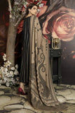 3 Piece Unstitched Heavy Embroidered Dhanak Wool Suit With Digital Printed Wool Shawl MJ-1090