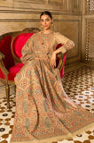 3 Piece Unstitched Heavy Embroidered Dhanak Wool Suit With Heavy Embroidered Dhanak Wool Shawl BR-870