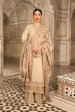 3 Piece Unstitched Heavy Embroidered Dhanak Wool Suit With Fully Embroidered Dhanak Wool Shawl BR860