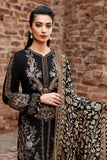 3 Piece Unstitched Heavy Embroidered Dhanak Wool Suit With Digital Printed Wool Shawl MB-1160