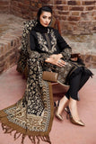 3 Piece Unstitched Heavy Embroidered Dhanak Wool Suit With Digital Printed Wool Shawl MB-1160