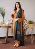 3 Piece Unstitched Embroidered Dhanak Wool Suit With Embroidered Dhanak Wool Shawl GA-1120