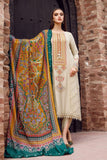 3 Piece Unstitched Heavy Embroidered Dhanak Suit with Printed Woolen Shawl RM-670