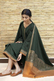 3 Piece Unstitched Embroidered Dhanak Wool Suit With Digital Printed Dhanak Wool Shawl BR1075