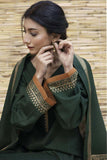 3 Piece Unstitched Embroidered Dhanak Wool Suit With Digital Printed Dhanak Wool Shawl BR-1075