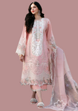 3 Piece Unstitched Heavy Embroidered Chickan Kari Pure Lawn Suit with Heavy Embroidered Organza Dupatta BL2585
