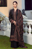 3 Piece Unstitched Heavy Embroidered Dhanak Wool Suit With Fully Embroidered Dhanak Wool Shawl BR-1020