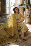 3 Piece Unstitched Heavy Embroidered Pure Lawn Suit with Embroidered Organza Dupatta SP62