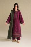 3 Piece Unstitched Heavy Embroidered Lawn Suit ( Four-sided Embroidered Lawn Dupatta )IZ-2705
