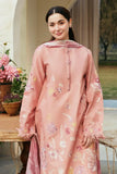 3 Piece Unstitched Heavy Embroidered Lawn Suit ( Printed Fine Silk Dupatta )ZS-2755