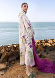 3 Piece Unstitched Heavy Embroidered Lawn Suit ( Four-sided Embroidered Cotton Net Dupatta )