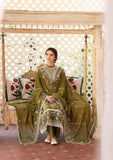 3 Piece Unstitched Heavy Embroidered Lawn Suit ( Full Embroidered Chiffon Dupatta )MR-590