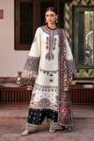 3 Piece Unstitched Heavy Embroidered Lawn Suit ( Fine Printed Poly Lawn Dupatta ) JZ-2800
