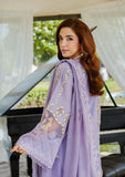 3 Piece Unstitched Heavy Embroidered Chickan Kari Lawn Suit ( Four-sided Embroidered Cotton Net Dupatta )EL-2715