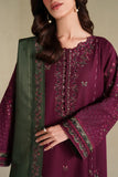 3 Piece Unstitched Heavy Embroidered Lawn Suit ( Four-sided Embroidered Lawn Dupatta )IZ-2705