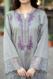 3 Piece Unstitched Heavy Embroidered Lawn Suit ( Four-sided Embroidered Chiffon Dupatta )MS-170