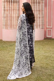 3 Piece Unstitched Embroidered Lawn Suit ( Fine Printed Crinkle Chiffon Dupatta )MB-480