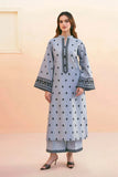 3 Piece Unstitched Heavy Embroidered Lawn Suit ( Full Embroidered Organza Dupatta )AS-2775