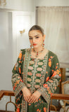 3 Piece Unstitched Heavy Embroidered Shamoz Silk Suit ( Four-sided Embroidered Shamoz Silk Dupatta )AS-988