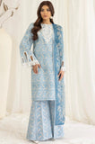 3 Piece Unstitched Embroidered Lawn Suit with Fine Printed Polly Lawn Dupatta MB442