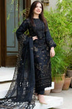 3 Piece Unstitched Heavy Embroidered Pure Lawn Suit With Heavy Embroidered Organza Dupatta NS32
