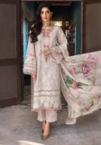 3 Piece Unstitched Heavy Embroidered Chickan Kari Pure Lawn Suit with Printed Silk Dupatta EL12