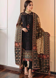 3 Piece Unstitched Heavy Embroidered Pure Lawn Suit With Heavy Embroidered Organza Dupatta BQ-14