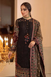 3 Piece Unstitched Heavy Embroidered Pure Lawn Suit With Heavy Embroidered Organza Dupatta BQ-14