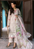 3 Piece Unstitched Heavy Embroidered Chickan Kari Pure Lawn Suit with Printed Silk Dupatta EL12