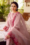 3 Piece Unstitched Heavy Embroidered Pure Lawn Suit with Heavy Embroidered Organza Dupatta RA 46