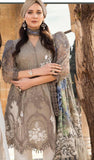 3 Piece Unstitched Heavy Embroidered Chickan Kari Pure Lawn Suit with Printed Chiffon Dupatta