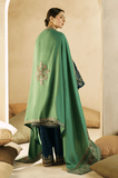 3 Piece Unstitched Heavy Embroidered Dhanak Wool Suit With Heavy Embroidered Dhanak Wool Shawl BR-840
