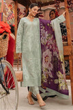 3 Piece Unstitched Heavy Embroidered Chickan Kari Pure Lawn Suit with Digital Printed Poly Lawn Dupatta MS42