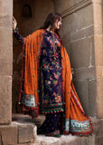 3 Piece Unstitched Heavy Embroidered Dhanak Wool Suit With Heavy Embroidered Dhanak Shawl AJ-680