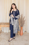 3 Piece Unstitched Embroidered Dhanak Wool Suit With Printed Woolen Shawl MB830