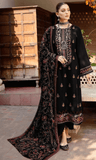 3 Piece Unstitched Heavy Embroidered Dhanak Wool Suit With Heavy Embroidered Dhanak Wool Shawl RM-650