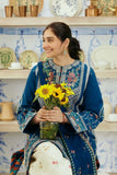 3 Piece Unstitched Heavy Embroidered Pure Lawn Suit with Fine Printed Chiffon Dupatta ZS50L