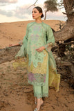 3 Piece Unstitched Heavy Embroidered Chickan Kari Pure Lawn Suit with Embroidered Chickan Kari Organza Dupatta RR816