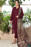 3 Piece Unstitched Chickan Kari Heavy Embroidered Pure Lawn Suit with Printed Monaar Dupatta CR806