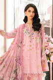 3 Piece Unstitched Heavy Embroidered Lawn Suit with Printed Silk Dupatta