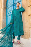 3 Piece Unstitched Heavy Embroidered Chickan Kari Lawn Suit with Heavy Embroidered Chiffon Dupatta MB2595