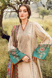 3 Piece Unstitched Heavy Embroidered Lawn Suit with Fine Printed Lawn Dupatta MB2580