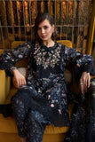 3 Piece Unstitched Embroidered Pure Lawn Suit with Fine Printed Silk Dupatta SN19