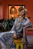 3 Piece Unstitched Embroidered Pure Lawn Suit with Fine Printed Silk Dupatta SN14