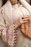 3 Piece Unstitched Heavy Embroidered Lawn Suit with Printed Cotton Net Dupatta QL2660
