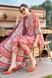 3 Piece Unstitched Embroidered Lawn Suit with Printed Lawn Dupatta MB458