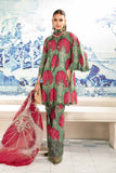 3 Piece Unstitched Heavy Embroidered Pure Lawn Suit with Fine Printed Lawn Dupatta MB74