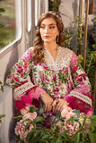 3 Piece Unstitched Heavy Embroidered Lawn Suit with Fine Printed Lawn Dupatta MB446